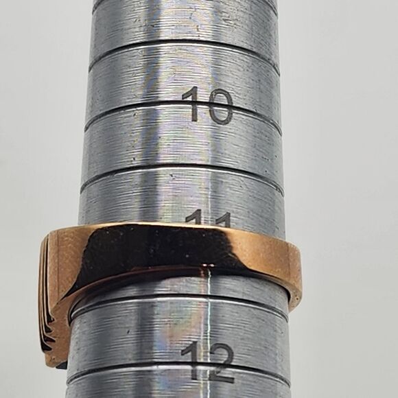 Park Lane Gold Tone Onyx & CZ Ring (11) - Picture 7 of 7